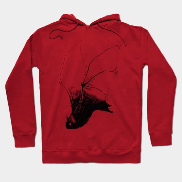 Vampire Bat Hoodie by crimmart